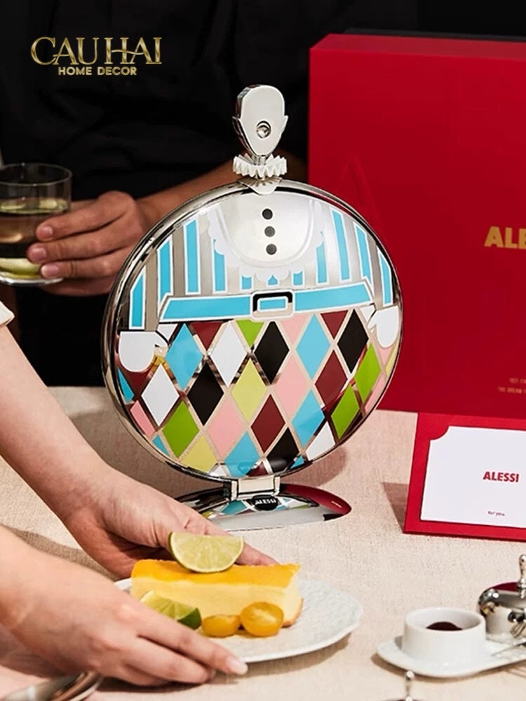 HOME COUTURE - KHAY FRUIT & DESSERT ATELIER HARLEQUIN LMT – CRYSTAL STEEL TRAY - CẬU HAI HOME DECOR