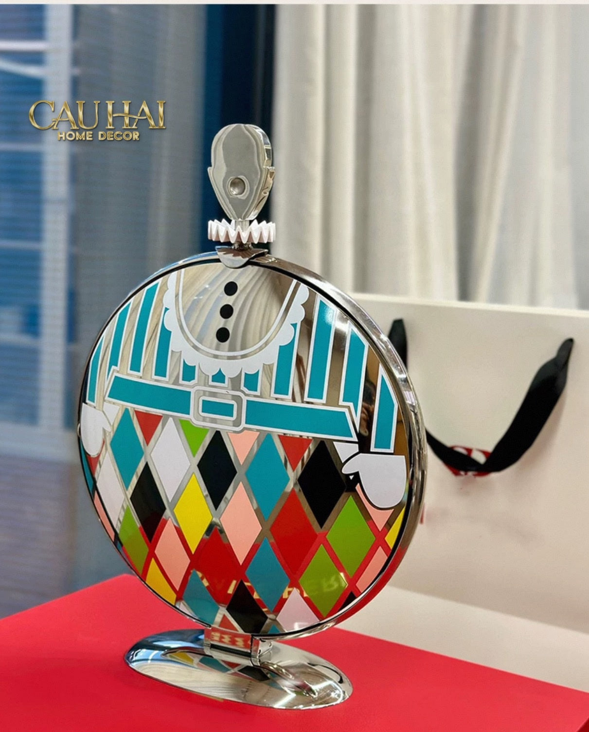 HOME COUTURE - KHAY FRUIT & DESSERT ATELIER HARLEQUIN LMT – CRYSTAL STEEL TRAY - CẬU HAI HOME DECOR