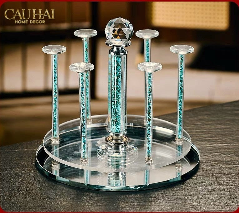 HOME COUTURE - GIÁ TREO LY CYAN CRYSTAL RACK - CẬU HAI HOME DECOR