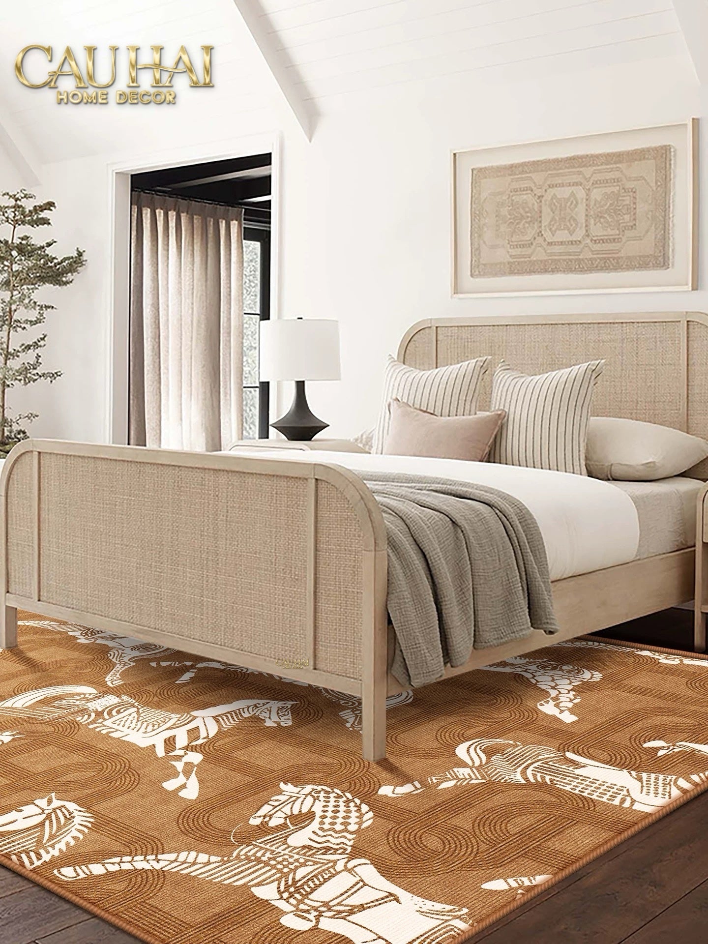 THẢM TRẢI SÀN NHUNG BỈ 140x200 ARRAKIS CAVALIER - CẬU HAI HOME DECOR