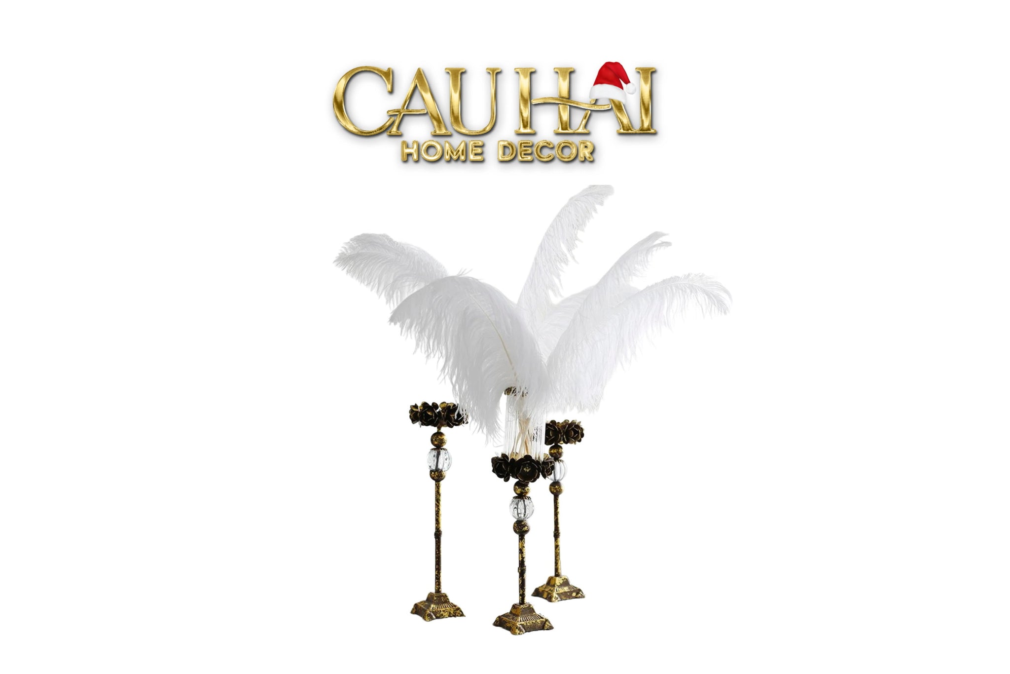 HOME COUTURE – ĐẾ NẾN RUSTIC STEPHANE ANTIQUE D’OR - CẬU HAI HOME DECOR