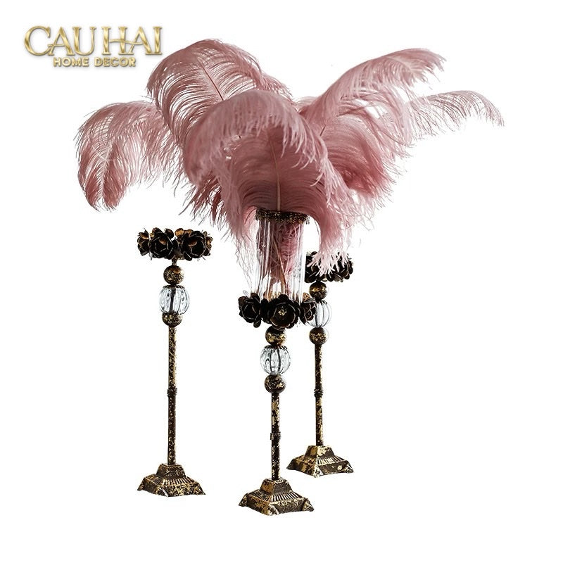 HOME COUTURE – ĐẾ NẾN RUSTIC STEPHANE ANTIQUE D’OR - CẬU HAI HOME DECOR