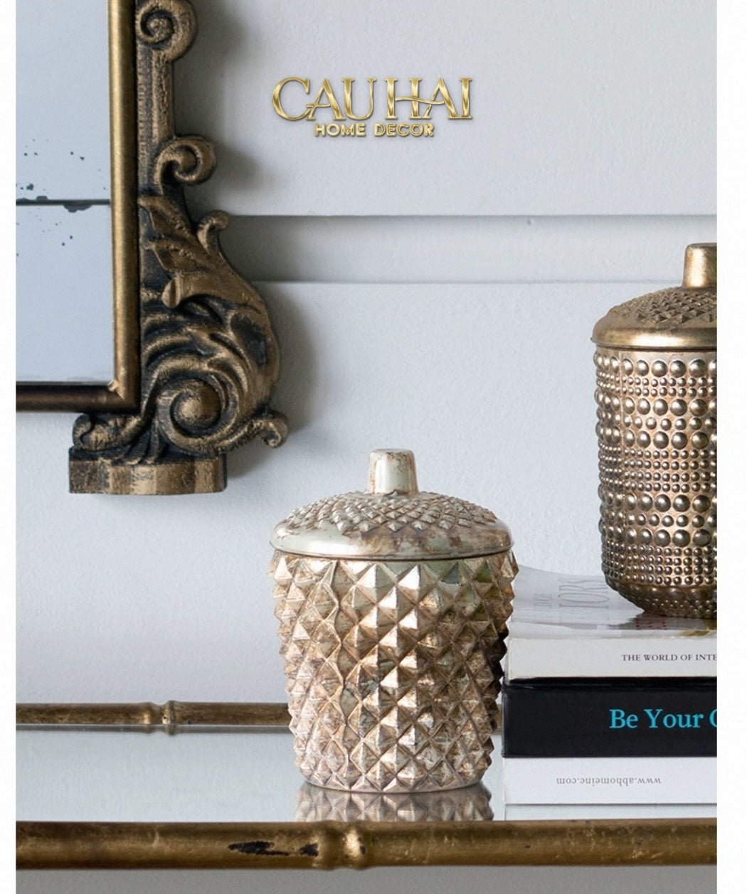 Home Couture - Lọ Nến Brasson Gothic Citrus & Cedar Scented Candle-CẬU HAI HOME DECOR