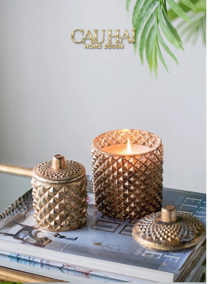 Home Couture - Lọ Nến Brasson Gothic Citrus & Cedar Scented Candle-CẬU HAI HOME DECOR