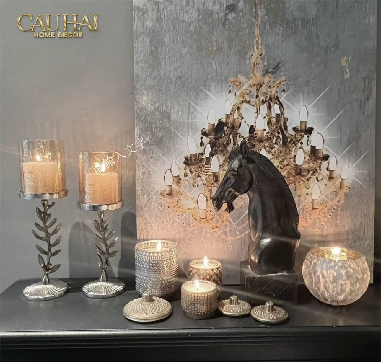 Home Couture - Lọ Nến Brasson Gothic Citrus & Cedar Scented Candle-CẬU HAI HOME DECOR