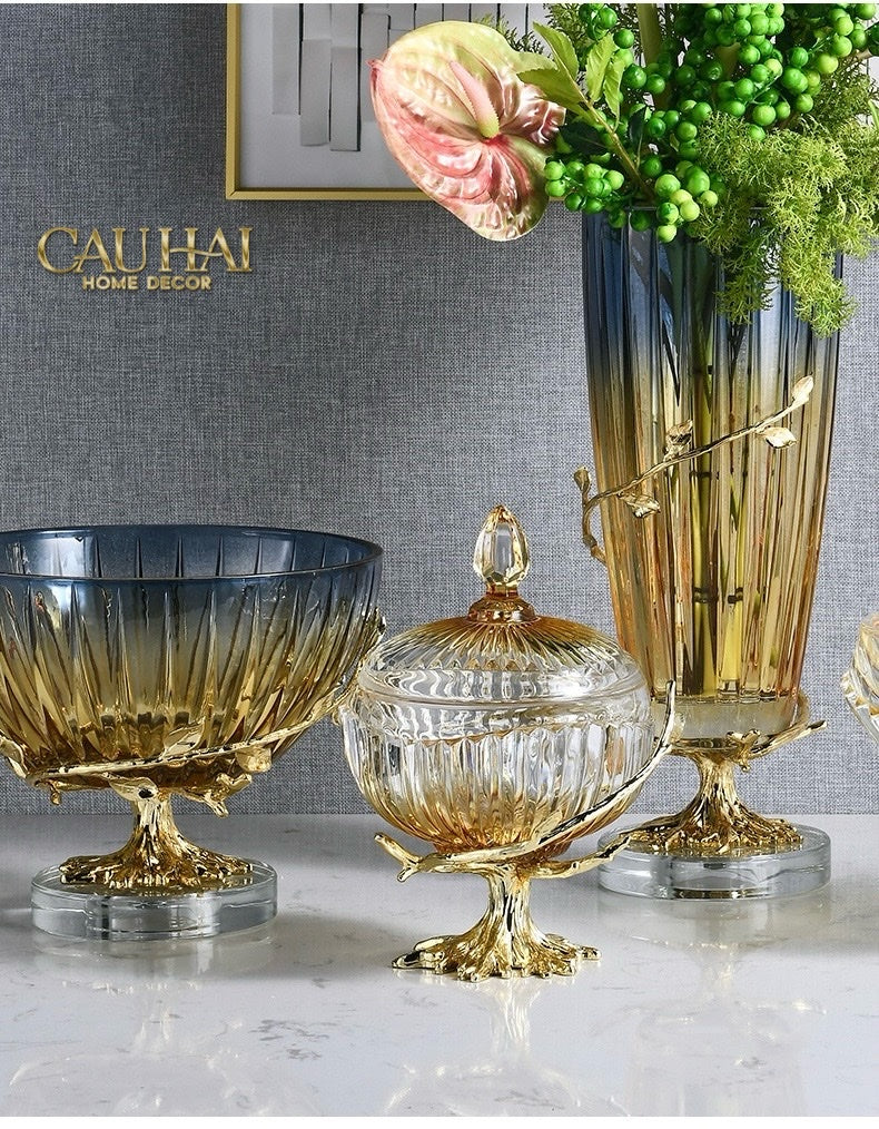 Home Couture - Amber Branch Bonbonnière Impériale-CẬU HAI HOME DECOR