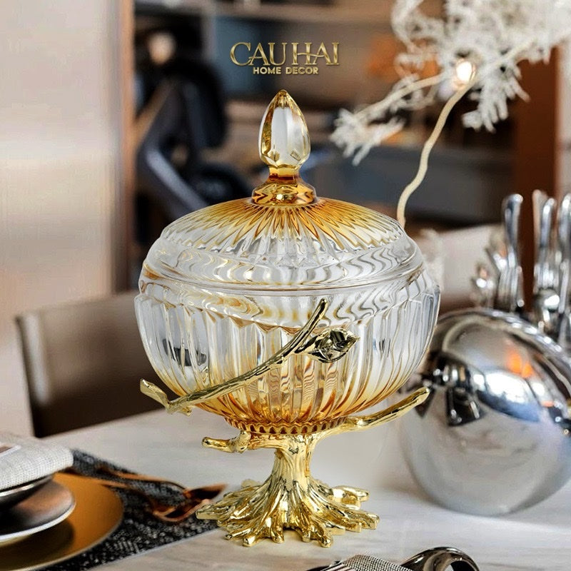 Home Couture - Amber Branch Bonbonnière Impériale-CẬU HAI HOME DECOR