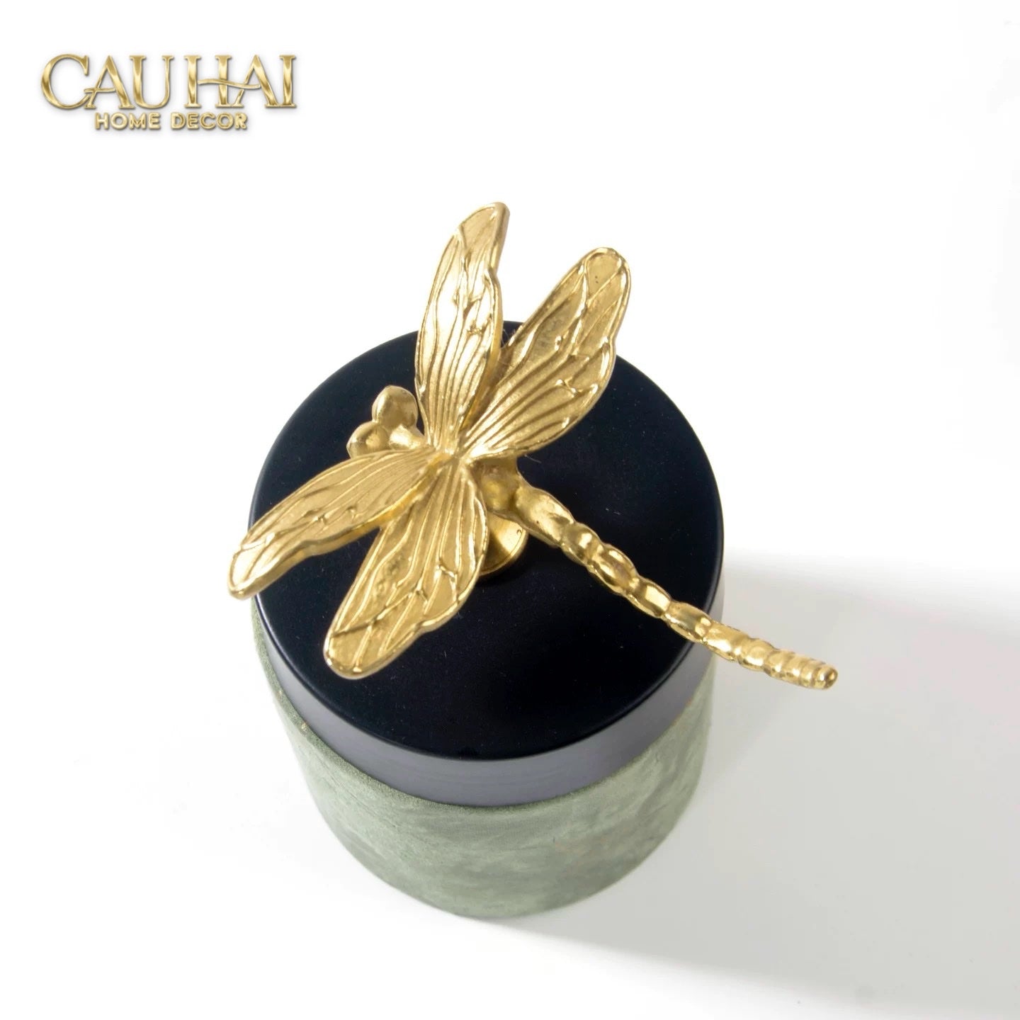 Lọ Tăm / Gạt Tàn Lux Verdant Impériale Leather-CẬU HAI HOME DECOR