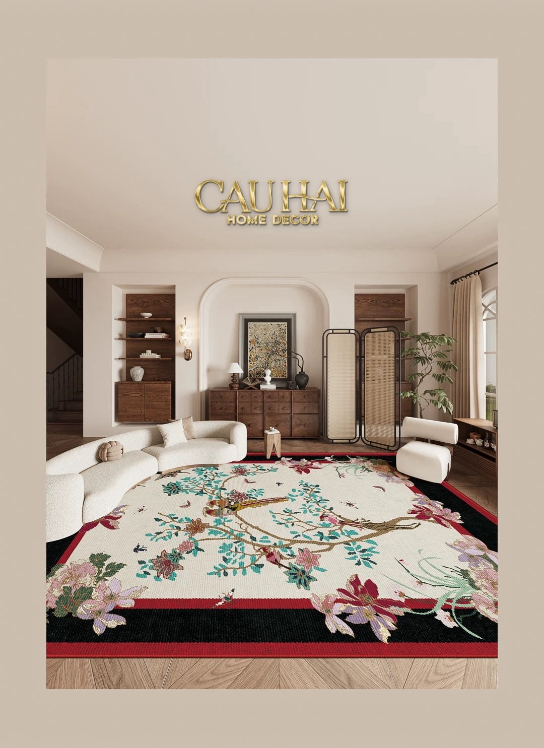 THẢM TRẢI SÀN NHUNG BỈ 140 x 200 - NOCTURNE AVIAN IMPÉRIALE RECTANGULAR - CẬU HAI HOME DECOR