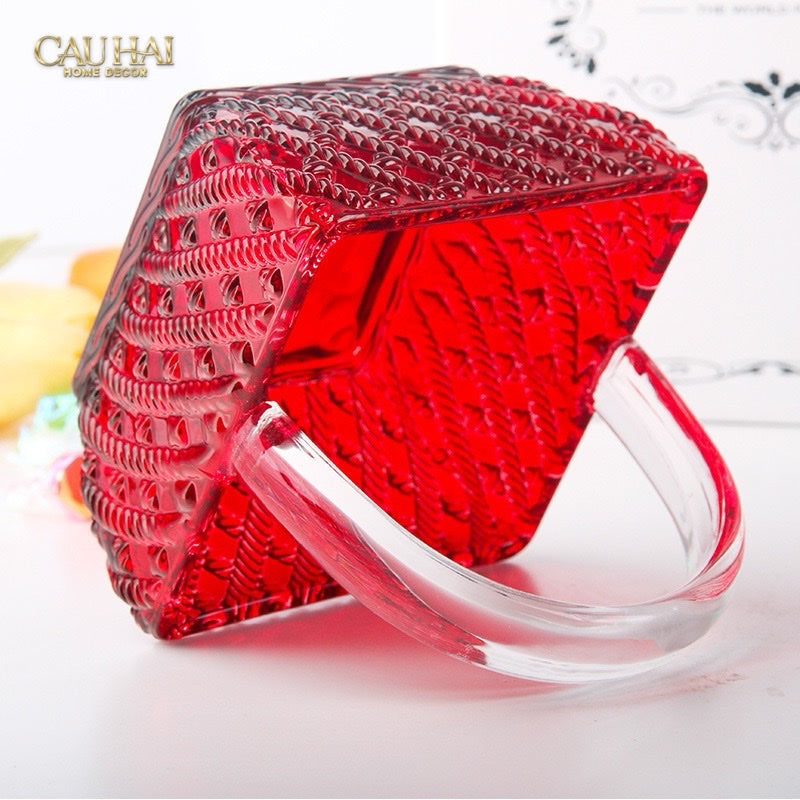FÊTES COUTURE - GIỎ KẸO THUỶ TINH JELLY RUBY CANDY BASKET - CẬU HAI HOME DECOR