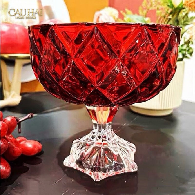 Fêtes Couture - Ly Tráng Miệng Thuỷ Tinh Ruby Glacée Coupe Dessert-CẬU HAI HOME DECOR