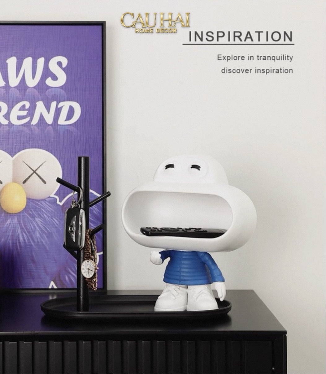 Tượng Treo Chìa Khoá Figurine Big Mouth Key Holder-CẬU HAI HOME DECOR