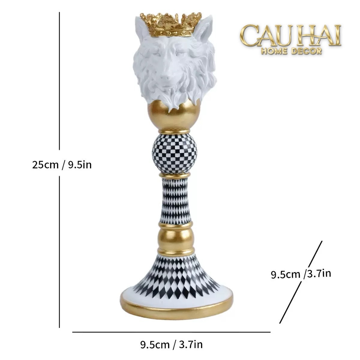 FÊTES COUTURE - ĐẾ NẾN ANIMALIER RÉFLEXION CANDLE HOLDER - CẬU HAI HOME DECOR