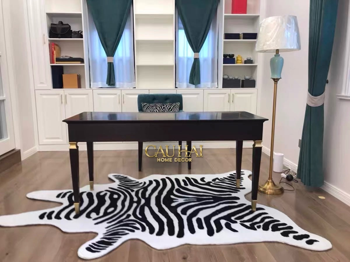 THẢM LÔNG TUYẾT 80x110 WILD SPIRIT ZEBRA - CẬU HAI HOME DECOR