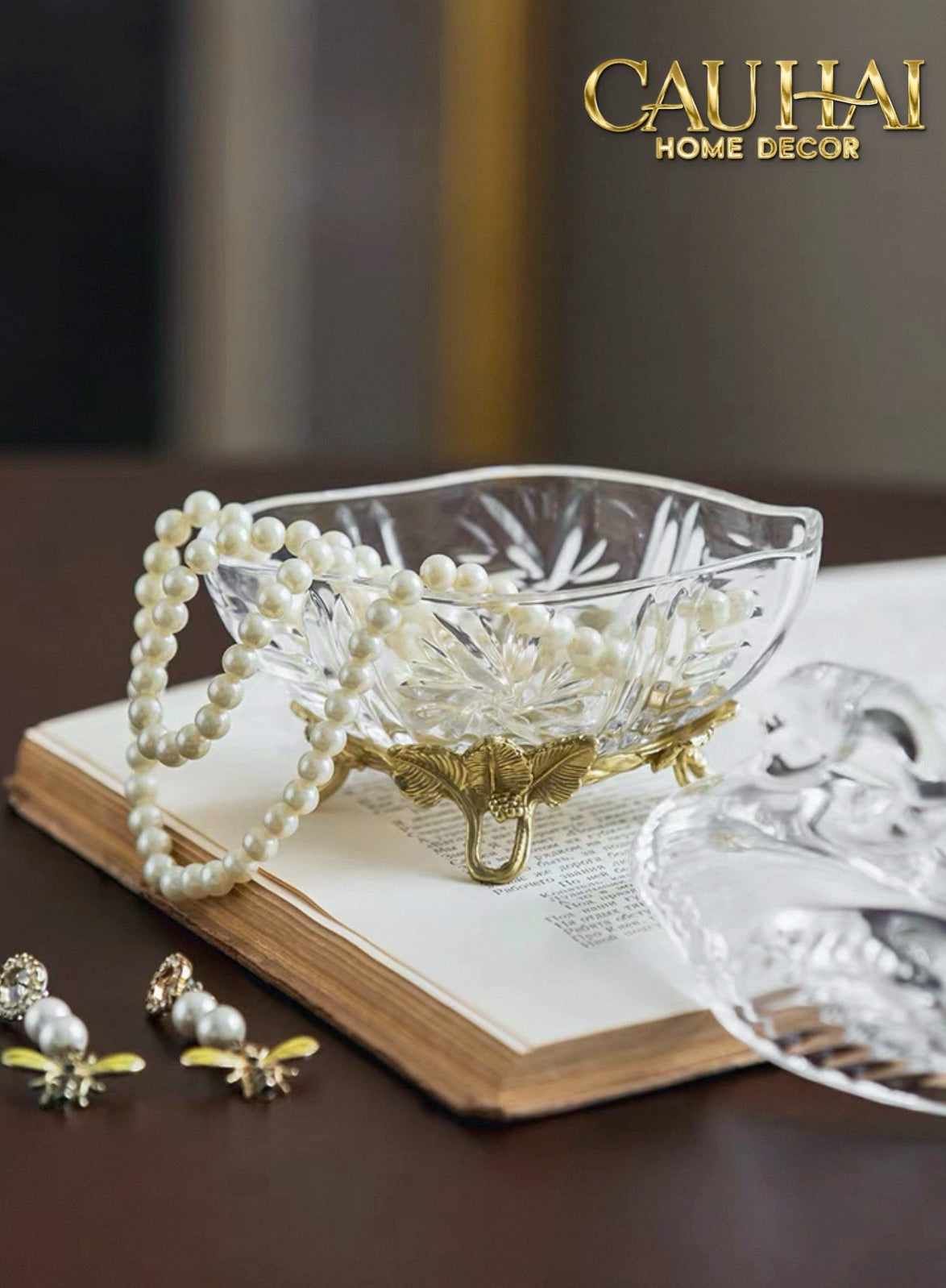 HOME COUTURE - LỌ KẸO THIÊN NGA SWAN DE L’ATHÈNES CRISTAL BONBONNIÈRE - CẬU HAI HOME DECOR