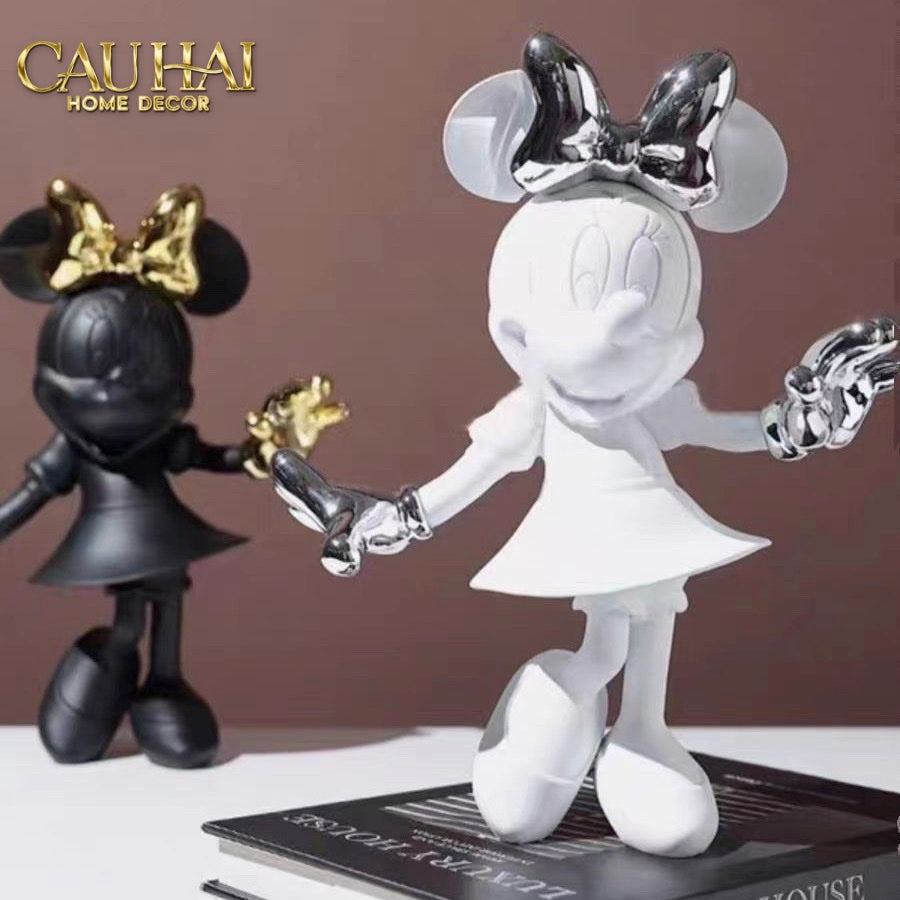 TƯỢNG MICKEY - MINNIE PINKYBOO BALLET H29-CẬU HAI HOME DECOR