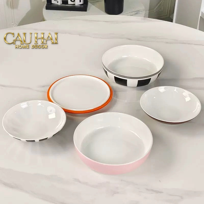 SET ĐĨA GỐM SỨ PREMIÈRE LA PETITE BOULE MEMPHIS COMPLÈTE ÉDITION - FULL BOX - CẬU HAI HOME DECOR