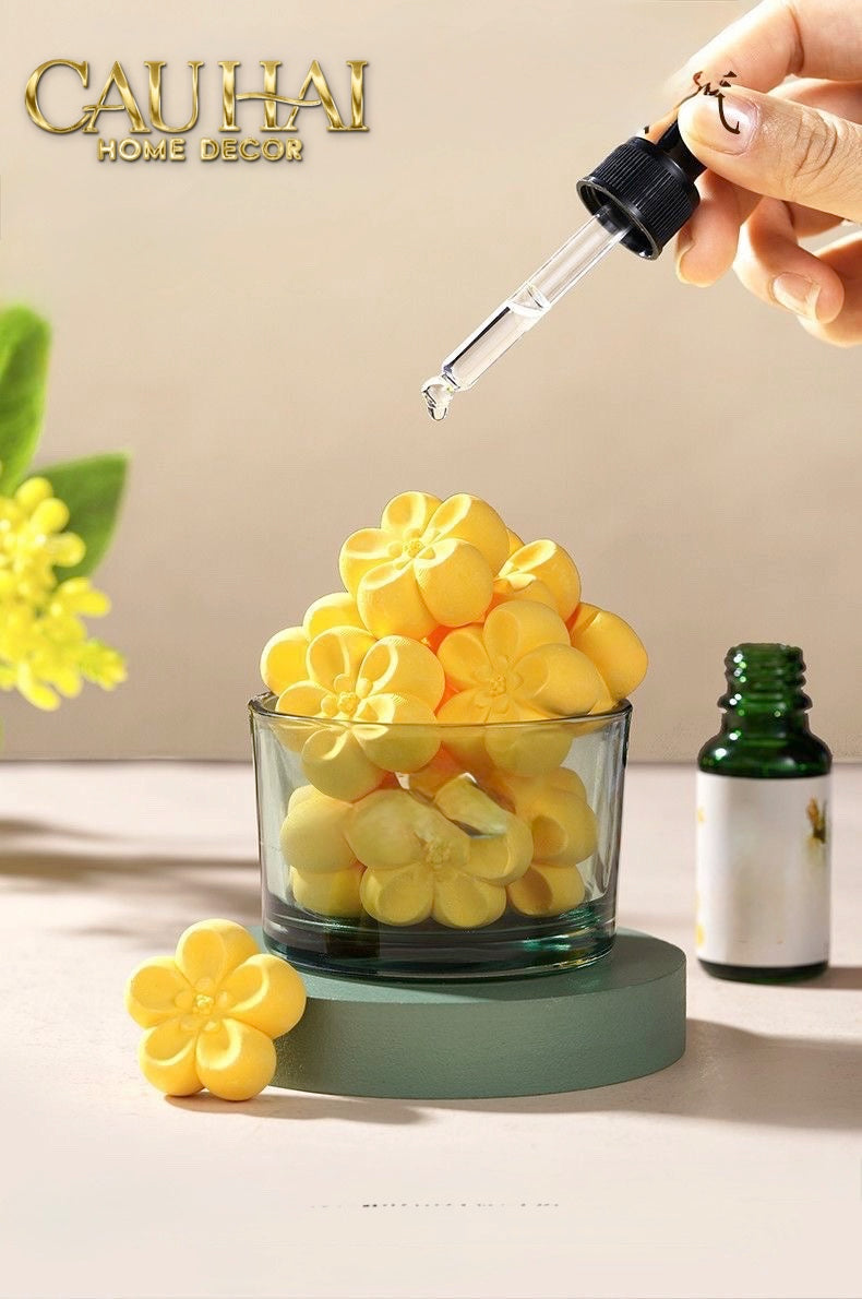 HOME FRAGRANCE - GIFT SET ĐÁ KHUẾCH TÁN OSMANTHUS BLOOM AROMA STONES - CẬU HAI HOME DECOR