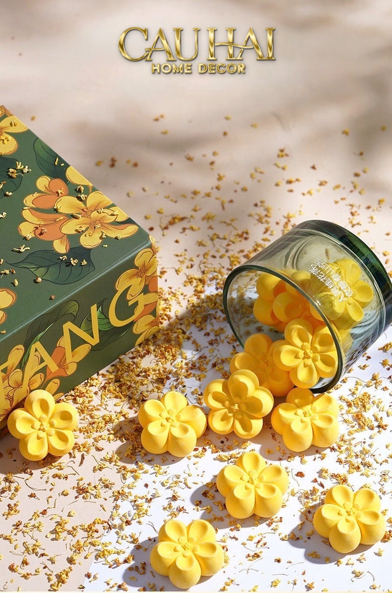 HOME FRAGRANCE - GIFT SET ĐÁ KHUẾCH TÁN OSMANTHUS BLOOM AROMA STONES - CẬU HAI HOME DECOR