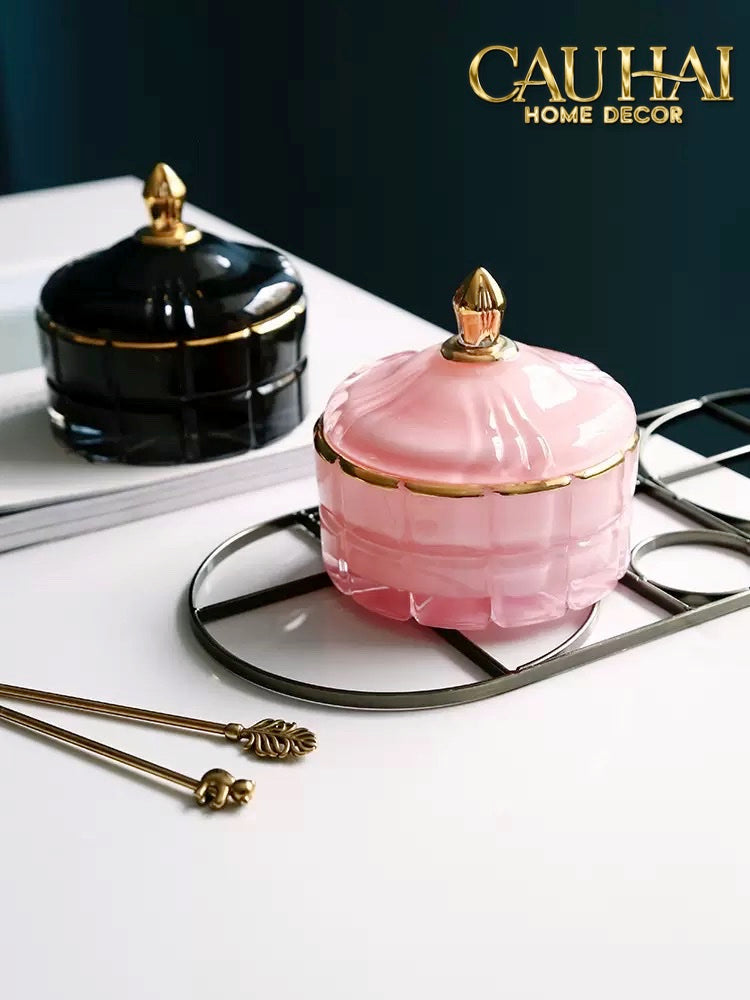 LỌ CRYSTAL MOSAIC AQUA/ONYX - CẬU HAI HOME DECOR