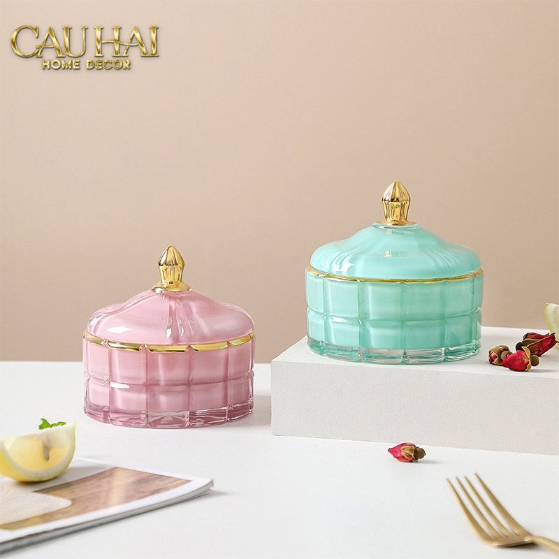 LỌ CRYSTAL MOSAIC AQUA/ONYX - CẬU HAI HOME DECOR