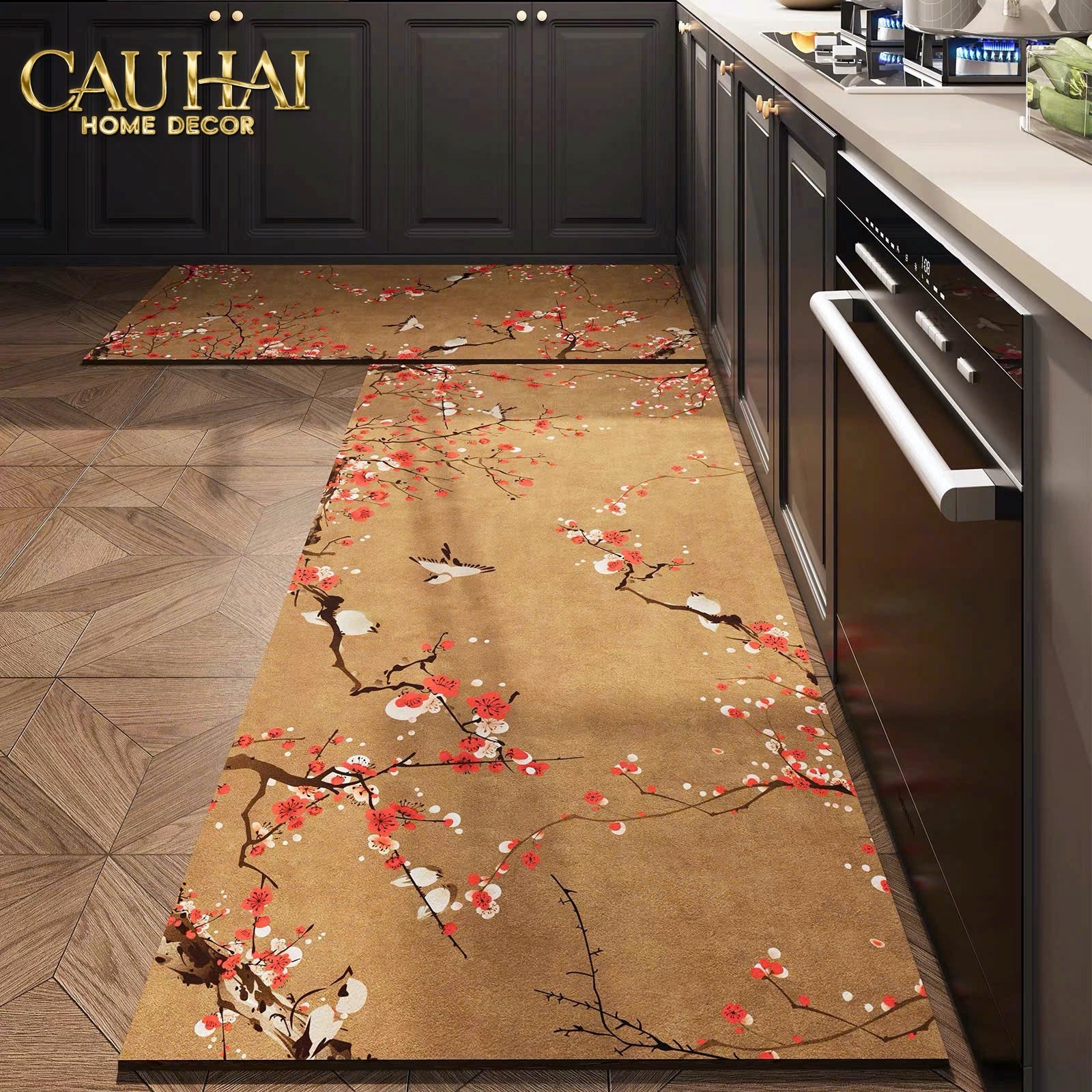 Set Thảm Bếp Microfiber 50x80/50x150 - Hoàng Kim Trường Xuân