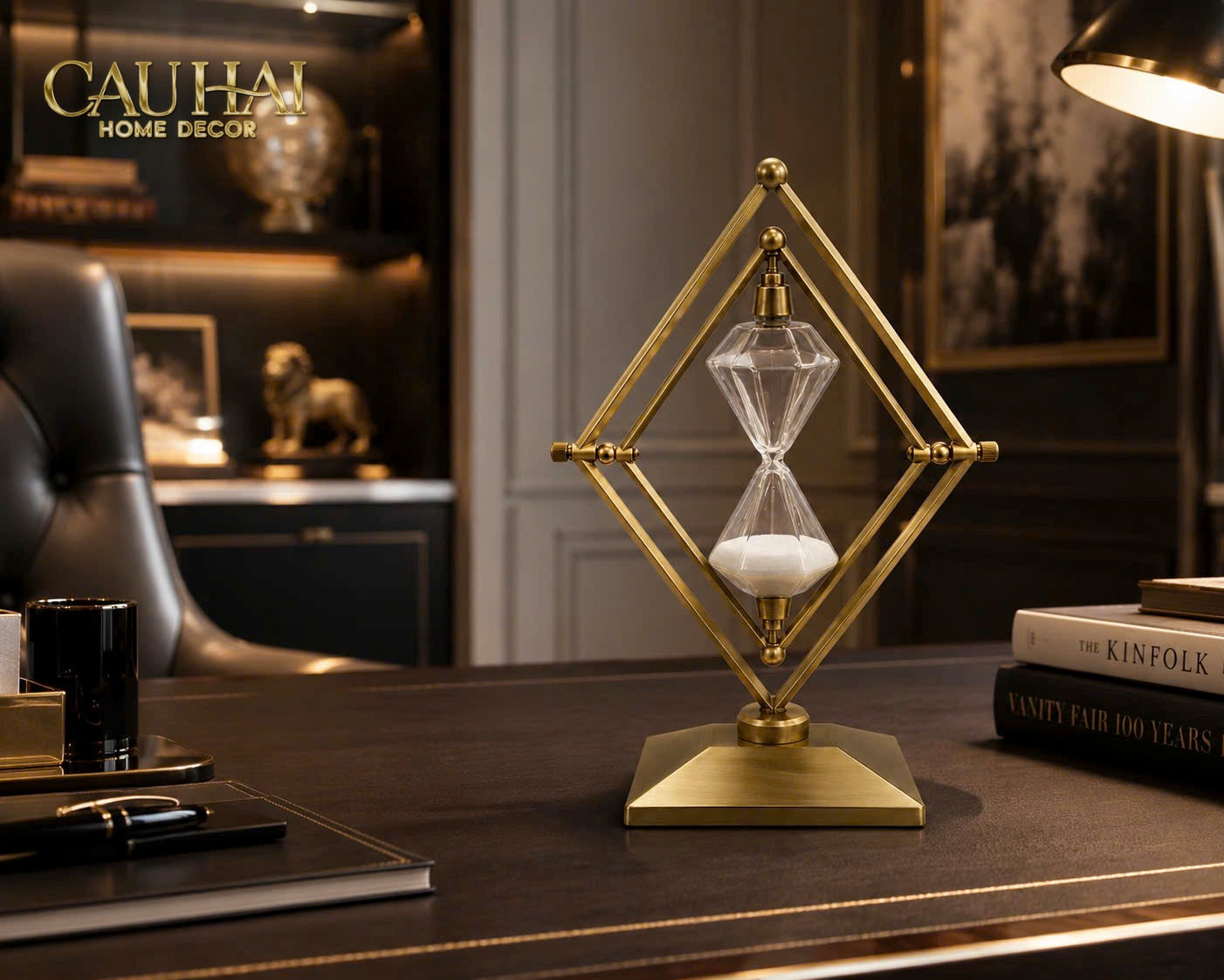 Đồng Hồ Cát Temps Diamant Gildded Mordern 30*20*10